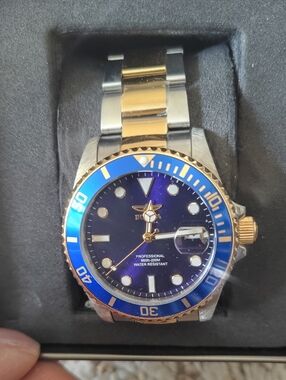 Invicta Two-Tone Blue and Gold Dive Watch